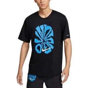 Nike Rise 365 Running Short Sleeve jersey Shirt top Men's Large FZ1080-010 NEW
